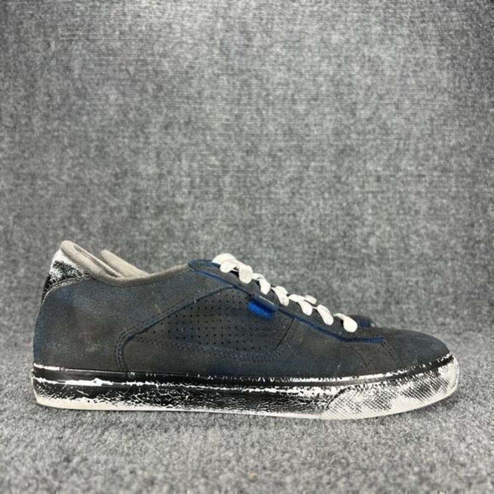 DC Skate Shoes Sneakers Mens 7 Navy Suede Leather Lace Up Skateboarding Low Top